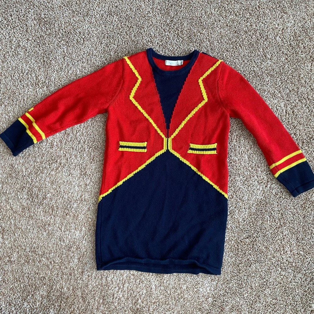 Stella McCartney Red and Navy Kids nutcracker Dress